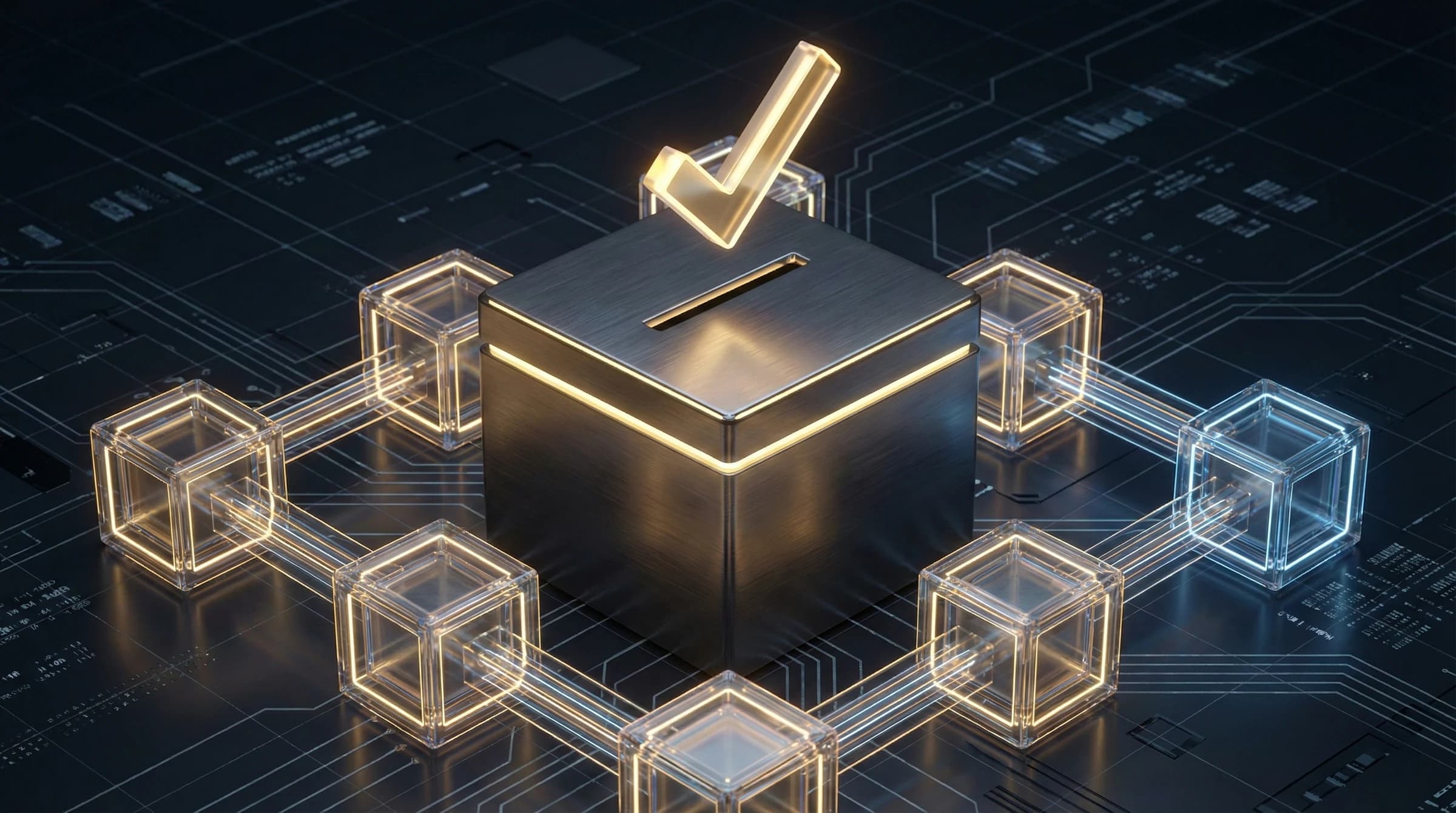 A ballot box secured by a chain of verifiable records